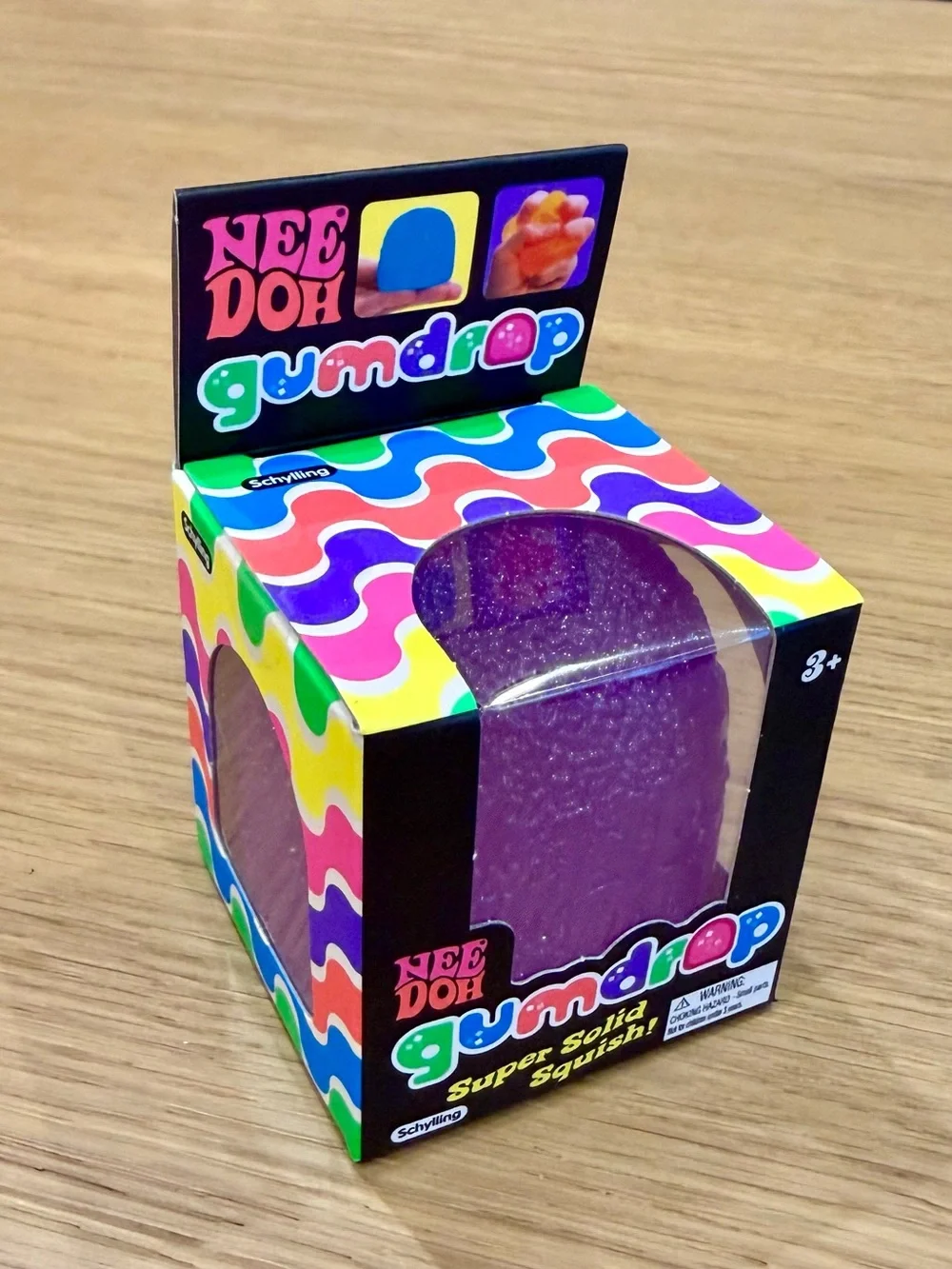 NeeDoh: Gumdrop Super Solid Squish! Stress Toy – Purple 🫟